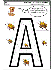 a harfi çizgi çalışması